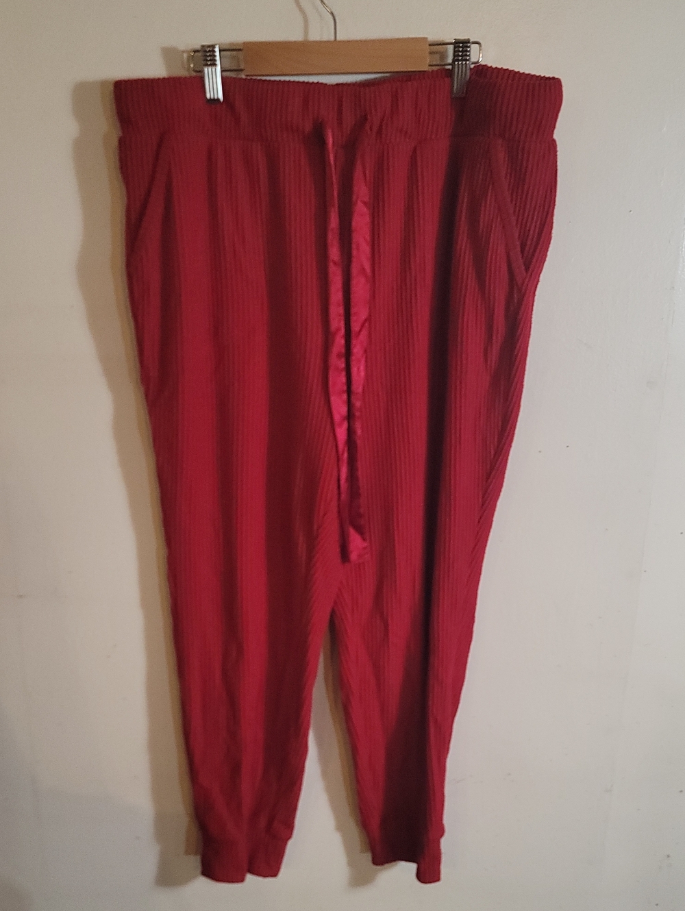 torrid Red Ribbed Sleep Pants